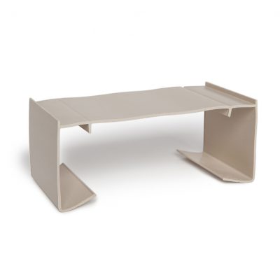 This is an image of the Plant Holder in Sandalwood, for Vinyl Handrail Cover - fits 2x6 Handrail Cover