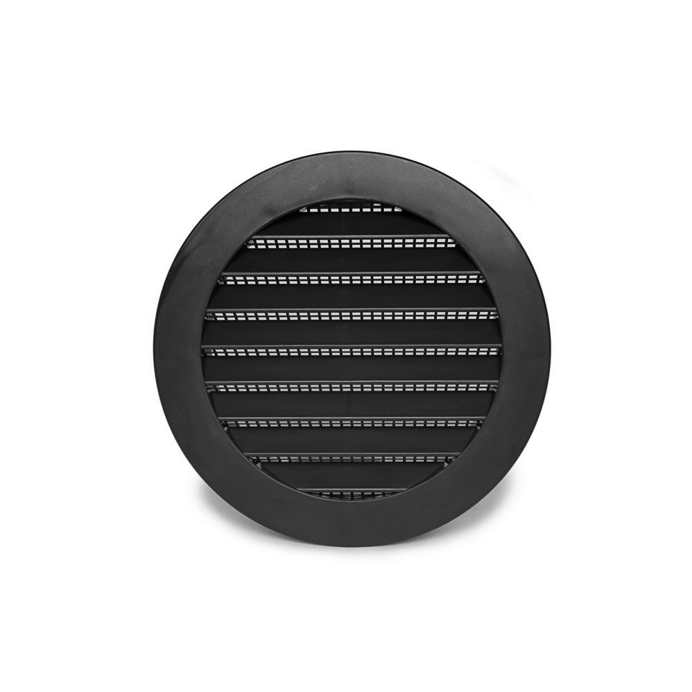 Screened Mini Louvers — Black