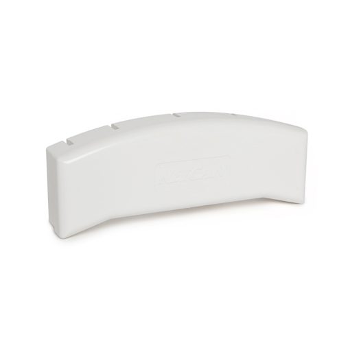 This is an image of the End Cap in White, for Vinyl Handrail Cover - fits 2x6 Handrail Cover