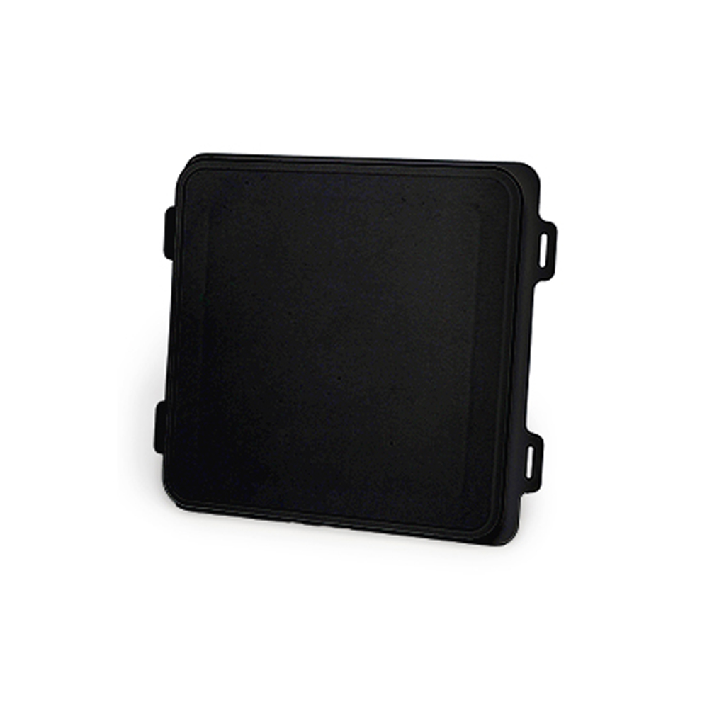 201F 7×7 Utility Plate — Black