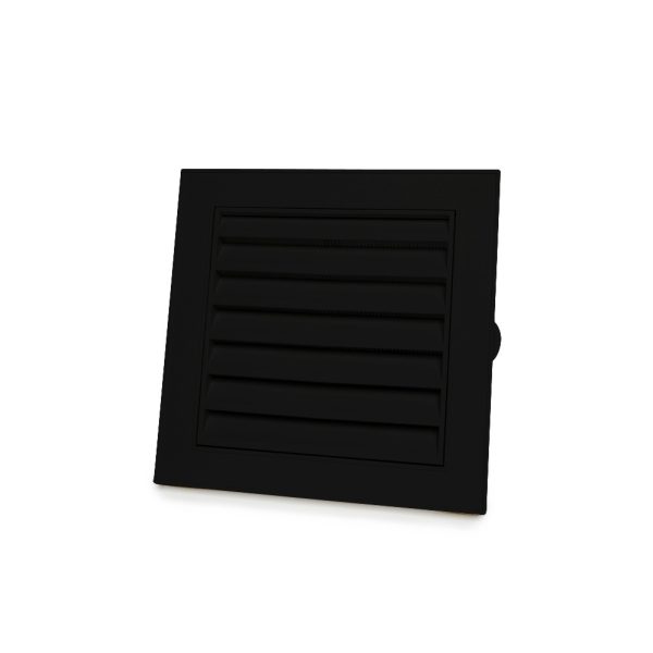 Square Gable Vent 17" — Black